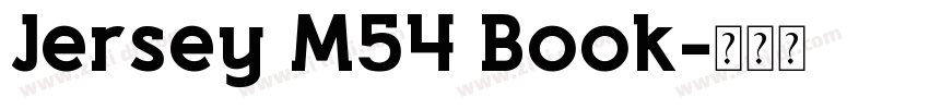 Jersey M54 Book字体转换